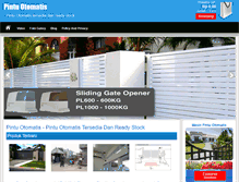 Tablet Screenshot of pintuotomatis.com